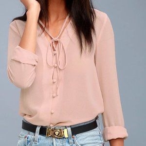 Style Education Blush Pink Blouse (S)